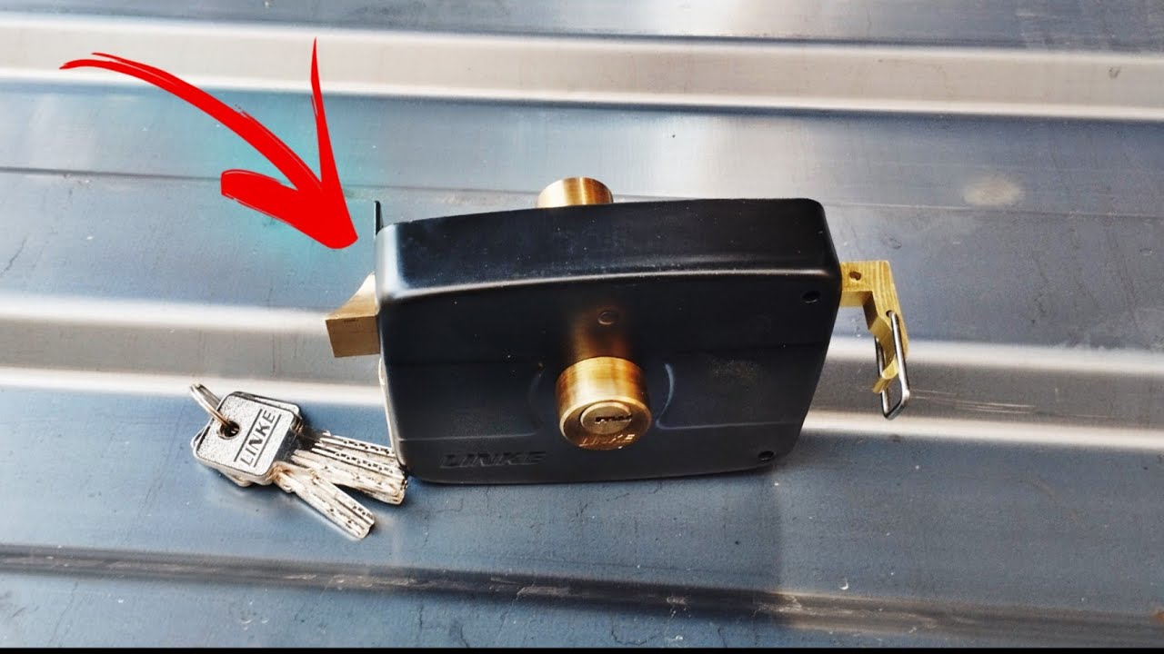 اسهل طريقة تركيب قفل الباب الحديد The easiest way to install an iron door lock