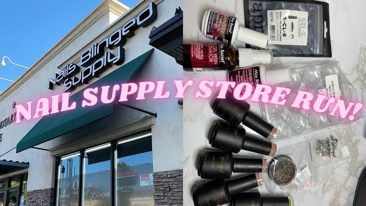COME WITH ME TO THE NAIL SUPPLY STORE | NAIL SUPPLY SHOPPING | NAILS BLINGED SUPPLY.