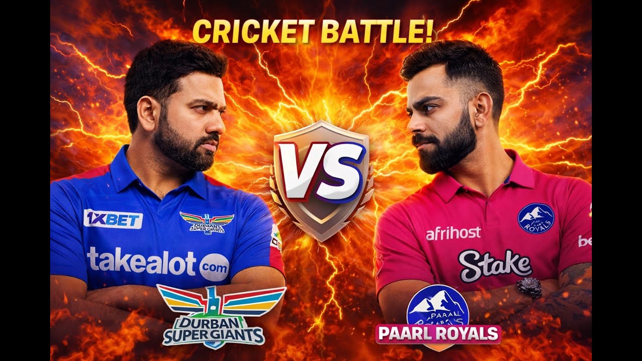 SA20  MATCH O4 | KOHLI VS ROHIT  | PAARL ROYALS   VS  DURBAN SUPER GIANT