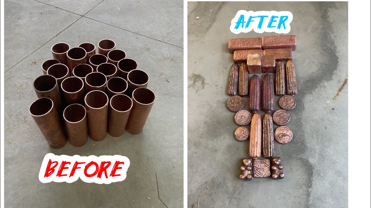 Melting copper pipe!!! Awesome haul! Amazing process!