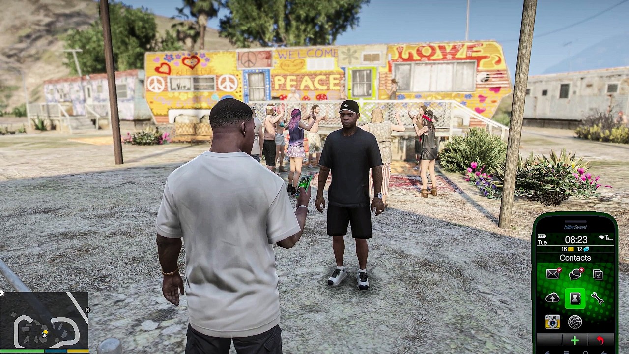 GTA 5 Franklin & Lamar Pick Up Two Girls for Mountain Party | Enemies Attack Part-1 | Infinite Play