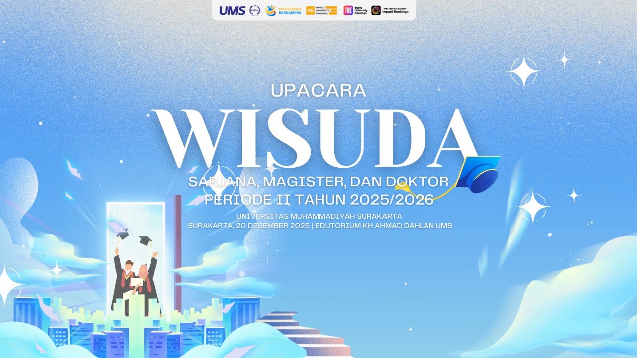 Wisuda Periode II Tahun Akademik 2025/2026 Universitas Muhammadiyah Surakarta