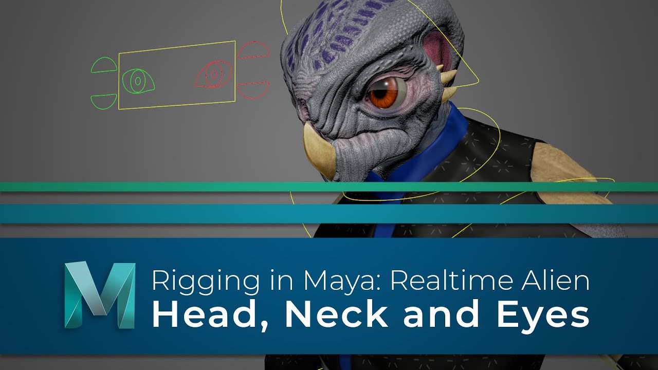 #RiggingInMaya | Часть 11 | Шея, голова и глаза