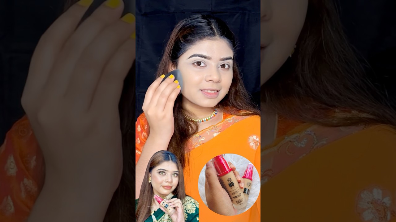 W7 HD Foundation |Medium to Full Coverage Foundation |#makeup #shorts #w7 #foundation #best