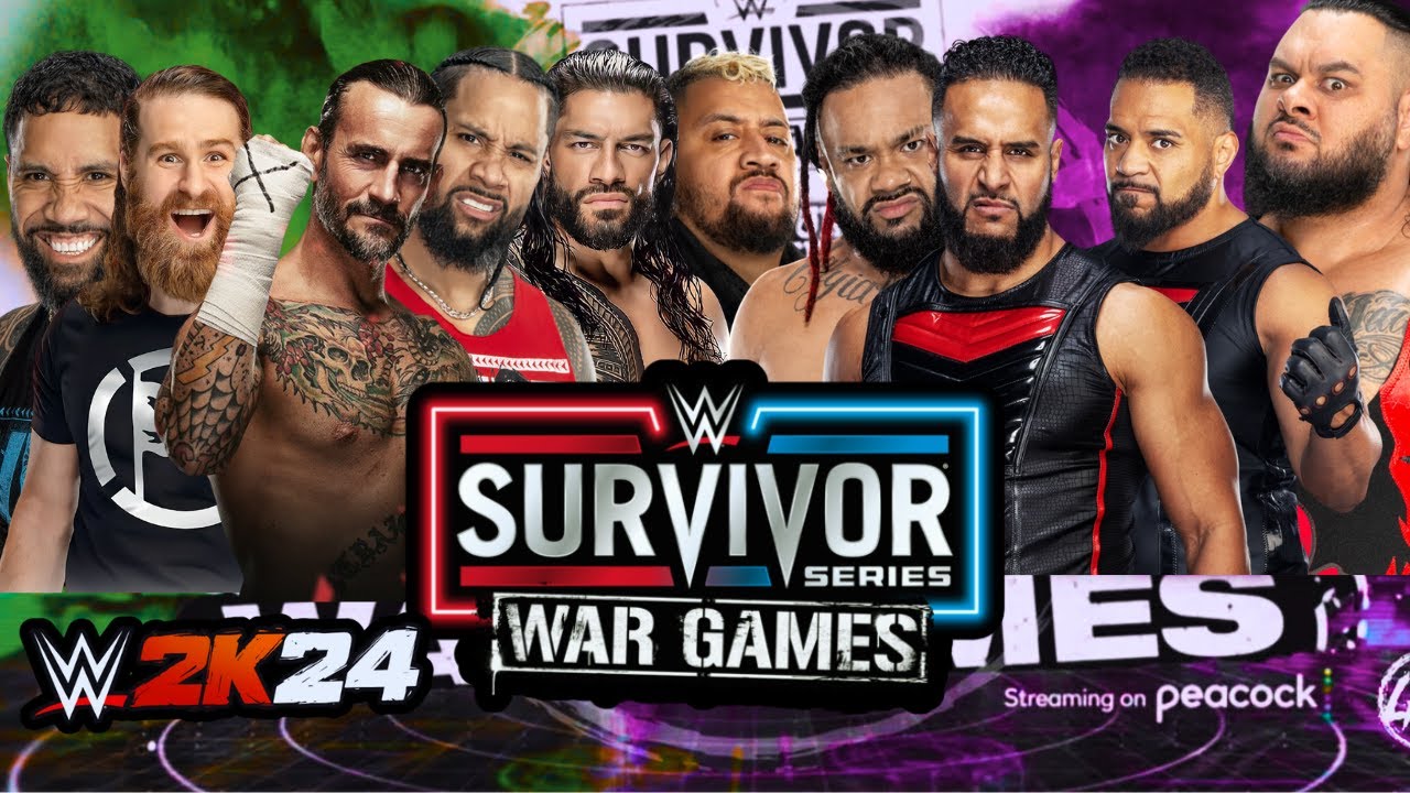 WWE 2K24 Survivor Series WarGames The Original Bloodline vs The new  Bloodline 2.0