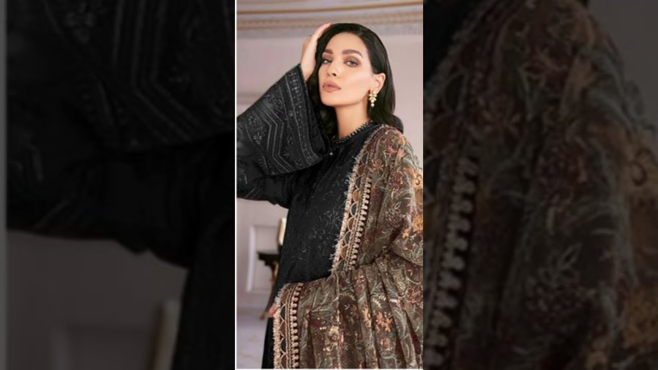 * 2023 Lawn Summer Collection **Baroque Luxury collection *3 Pcs Suit*(Shirt   Dopatta trouser)