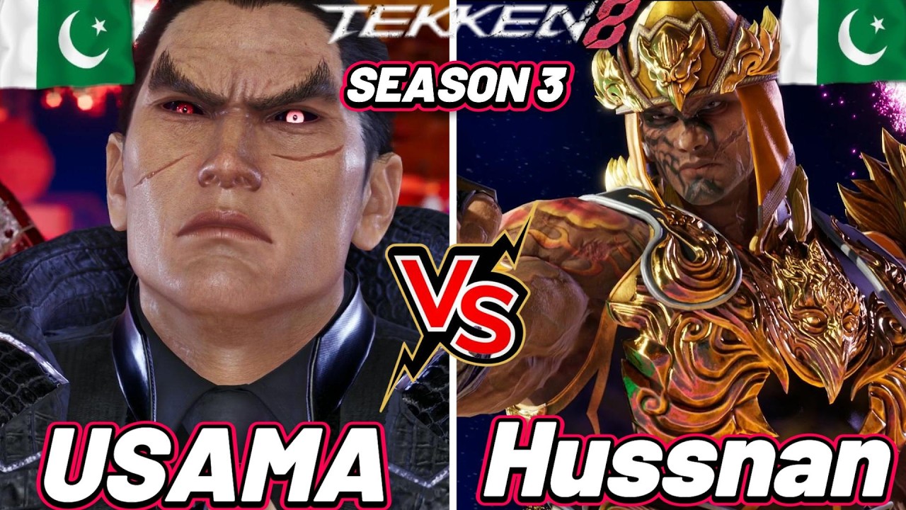 T8 🔥HUSSAIN (#7 Ranked Fahkumram) vs USAMA (Kazuya) 🔥 Tekken 8 High Level Gameplay