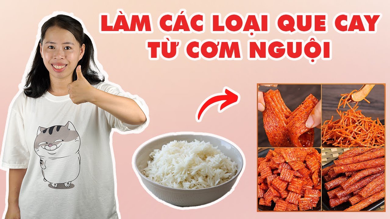 Làm Que Cay Cổng Trường Từ Cơm Nguội | HÀ COOKING
