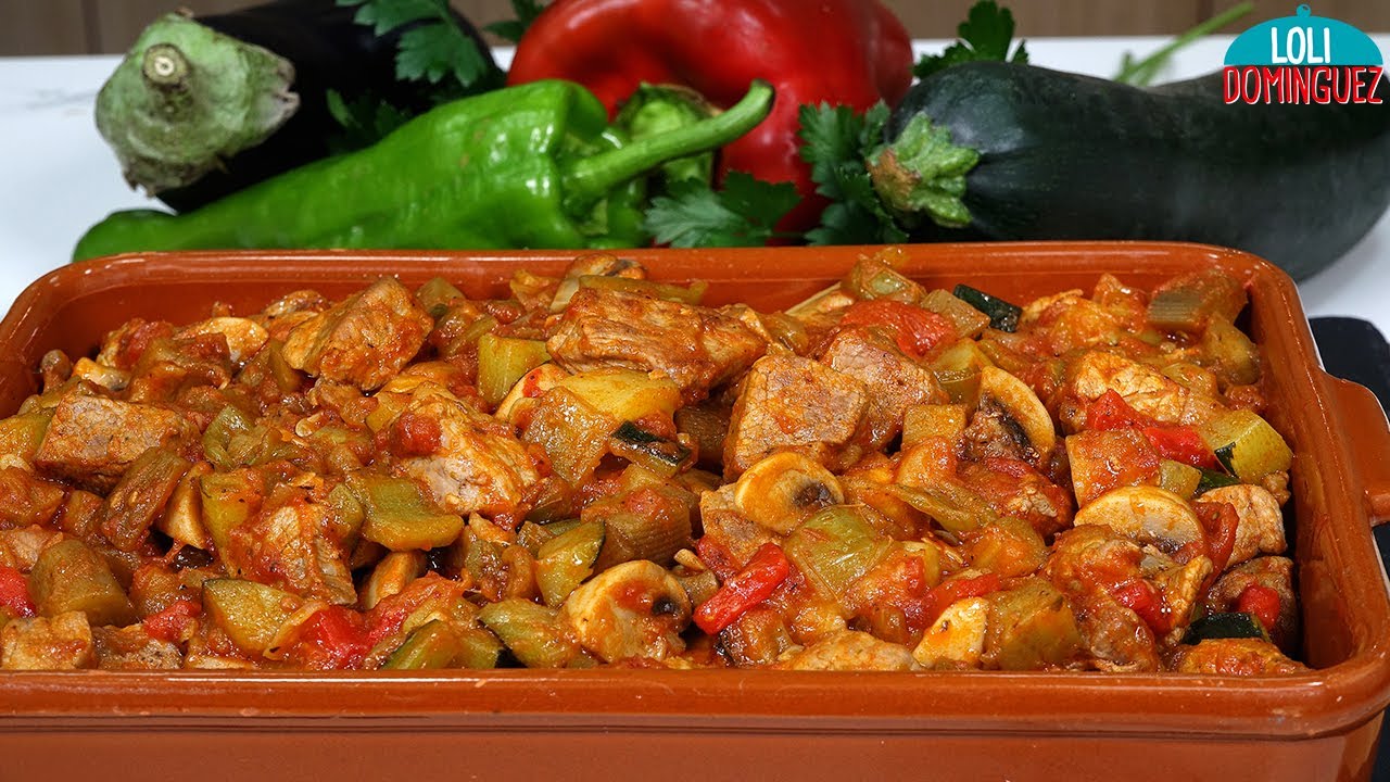 CARNE CON PISTO, UN CLÁSICO DEL VERANO | Loli Domínguez. Aprende con este vídeo cómo hacer un pisto.