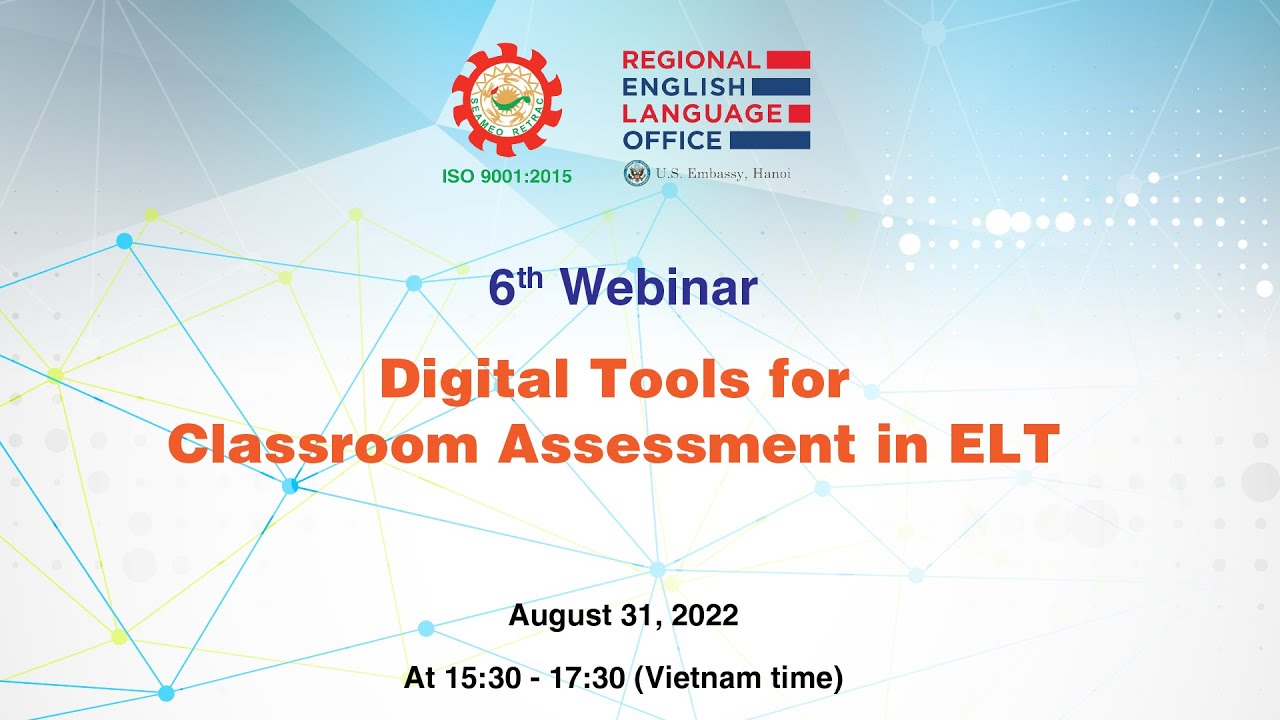 6th webinar: Digital Tools for Classroom Assessment in ELT