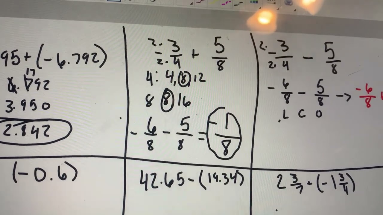 Module 2 Topic 1: Adding and Subtracting Integers part 2