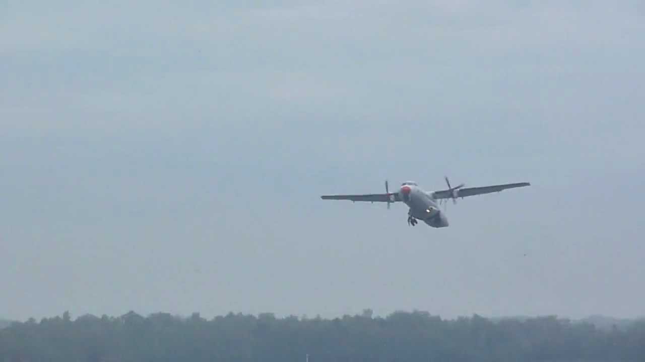 ATR-72 OY-RUD Taking-off from EKRN