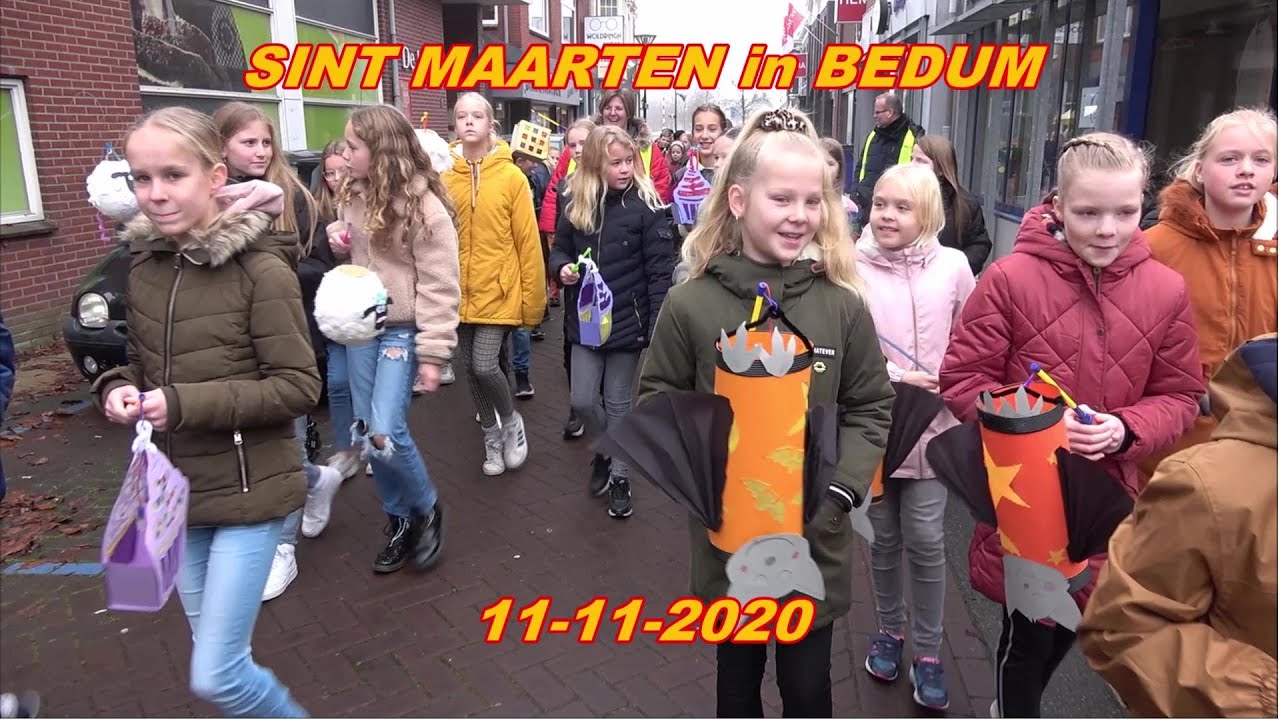 Sint Maarten in Bedum.  11- 11- 2020.