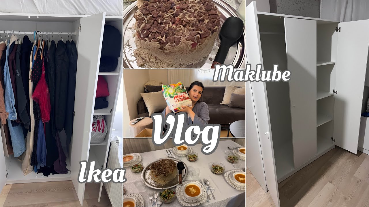 SONUNDA IKEA DOLABI ALDIM | ARAP YEMEĞİ MAKLUBE YAPIYORUM | GELEN KARGOLARI AÇIYORUZ