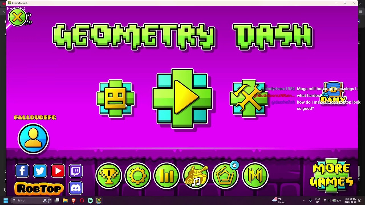 FRIDAY NIGHT GEOMETRY DASH!