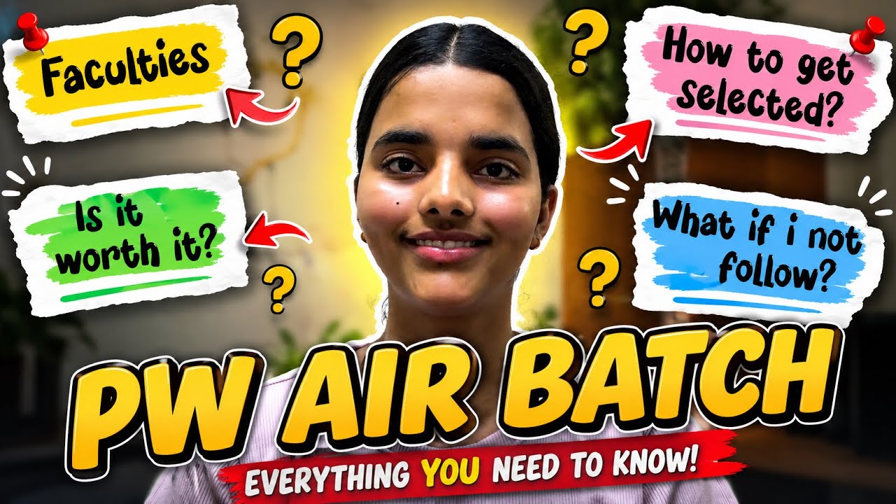 PW AIR Batch🔥How to get selected/all your questions answered here✨#mbbs #aiims #pwains #neet2026 