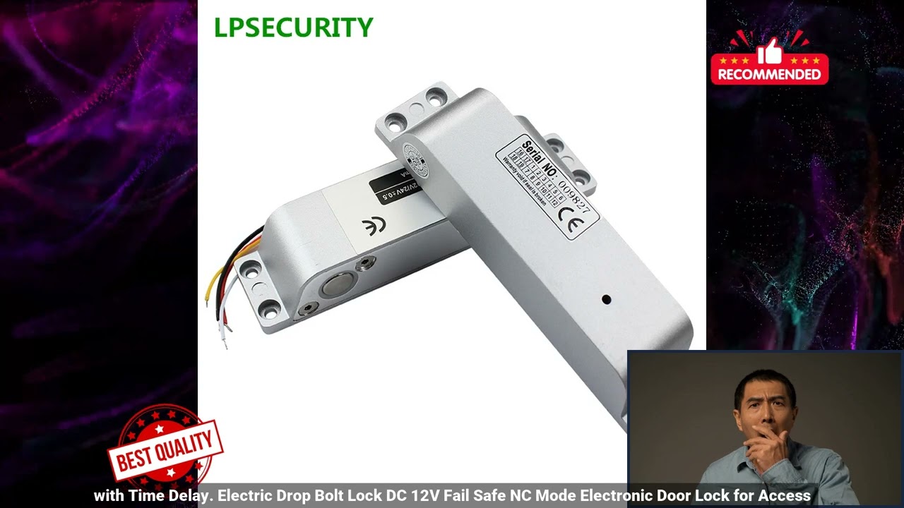 2251832833609638 Electric Drop Bolt Lock DC 12V Fail Safe NC Mode Electronic Door Lock