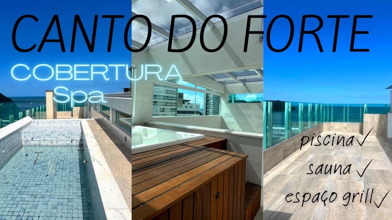 😍 Cobertura em Praia Grande no Canto do Forte.