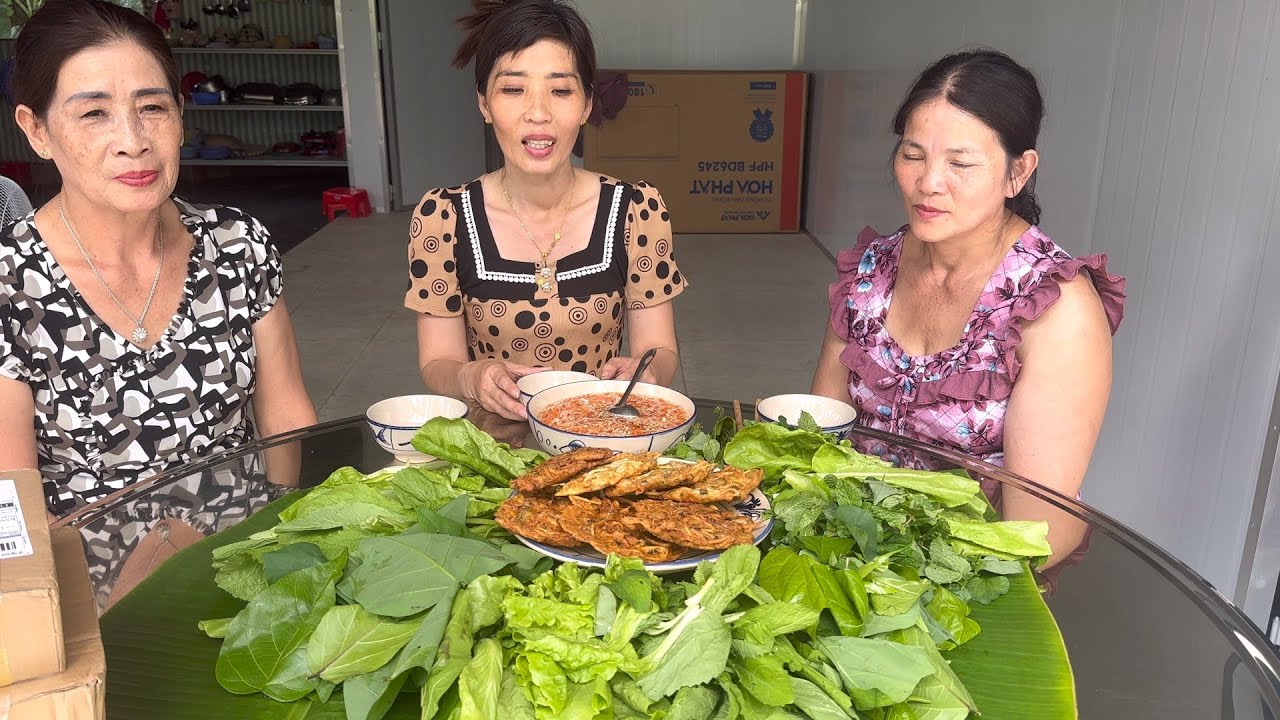Hai Món Quà Quá Lớn Của Cô Kim Nguyễn(Ở Mỹ)Và Anh Hoàng Duy.Cá Lòng Tong Chiên Bột Các Loại Rau Vườn