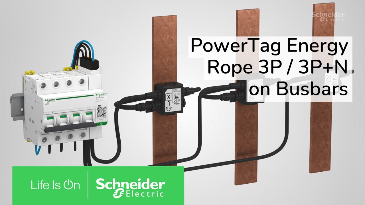Как установить силовой кабель PowerTag 3P/3P+N на шинопроводах | Поддержка Schneider Electric