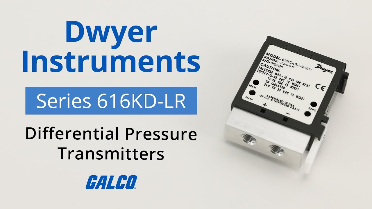 Dwyer Instruments Series 616KD-LR Differential Pressure Transmitters