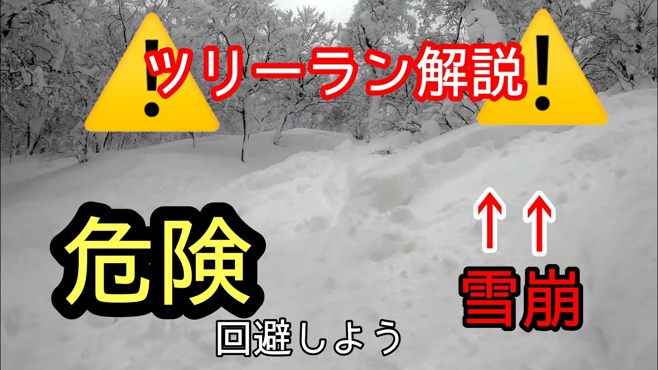 ツリーランの危険なところ！夏油高原スキー場『ビーチ』コース状況解説