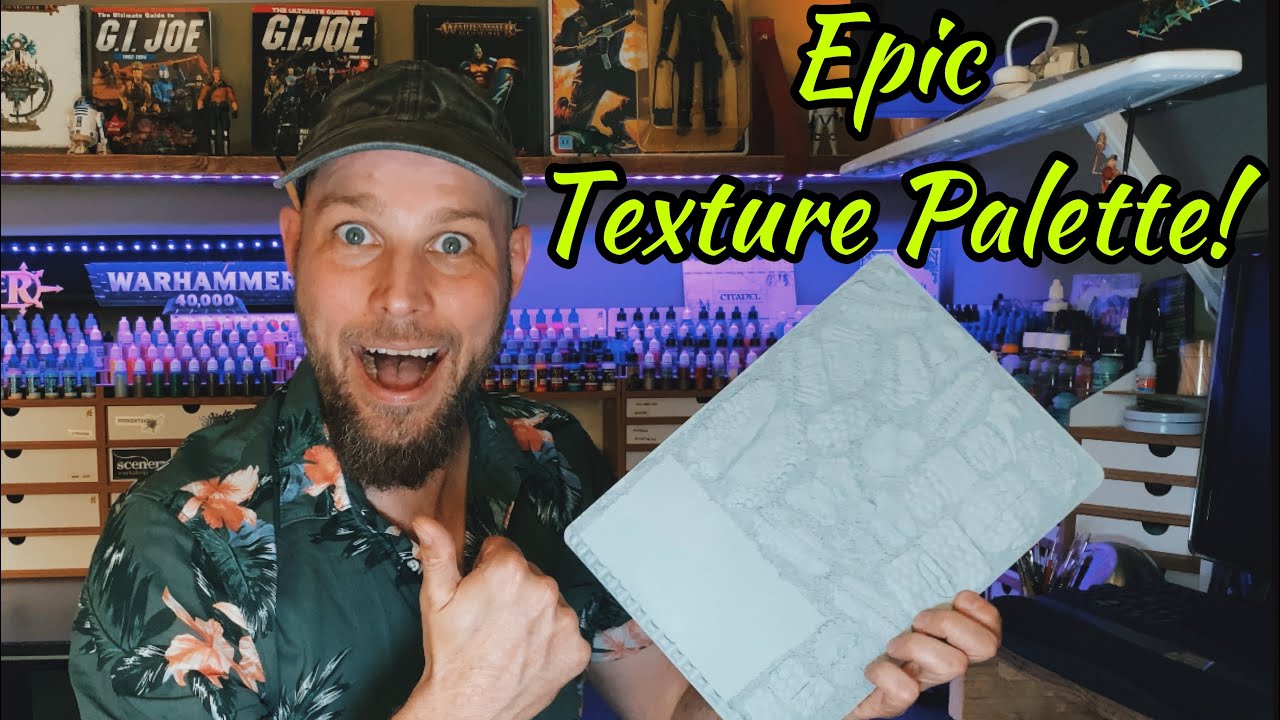 Creating a custom texture palette (using green stuff and sand).