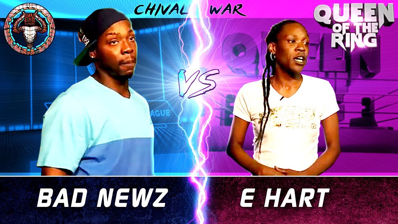 BAD NEWZ vs E HART (male vs female rap battle) | BULLPEN vs QOTR - CHIVAL WAR