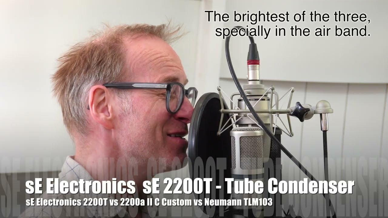 sE Electronics 2200T vs 2200a II C Custom vs Neumann TLM103