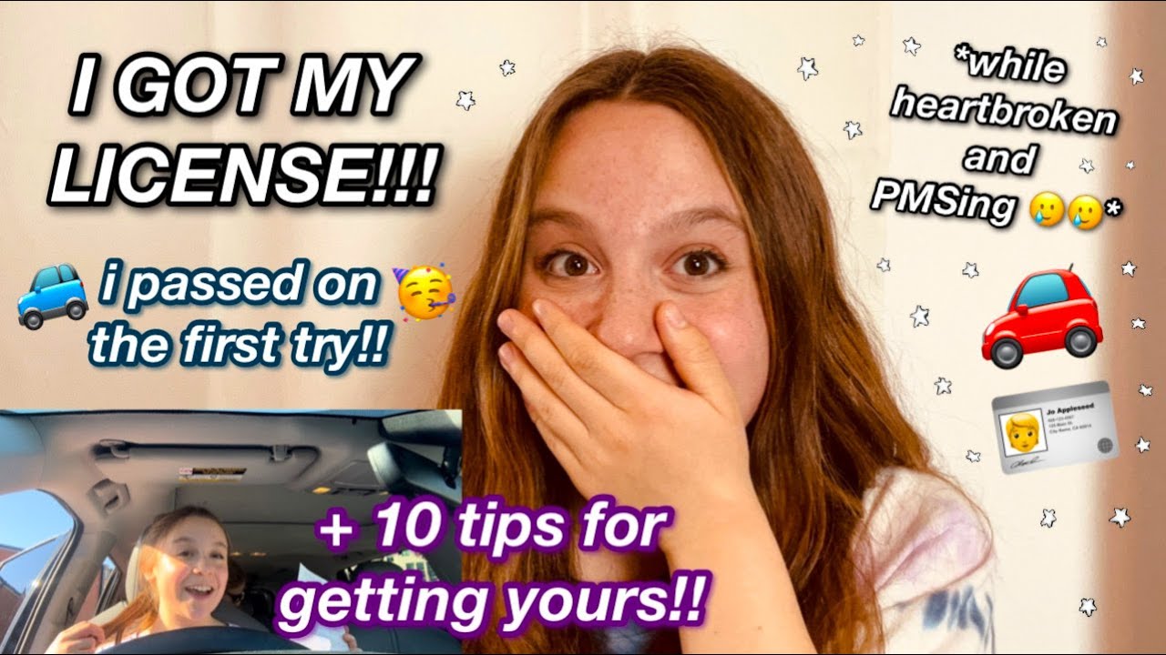 I GOT MY DRIVERS LICENSE!! tips for getting your license + clips from the day i got mine!
