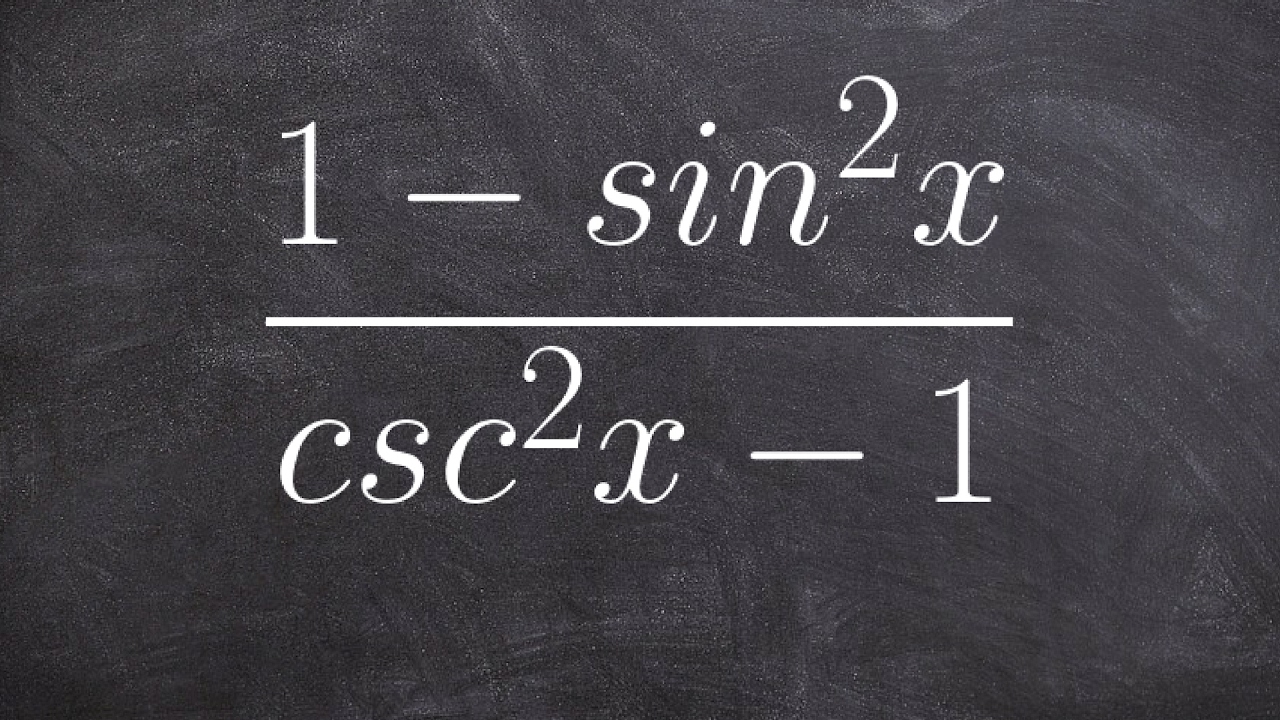 How to use pythagorean identities to simplify trig identities