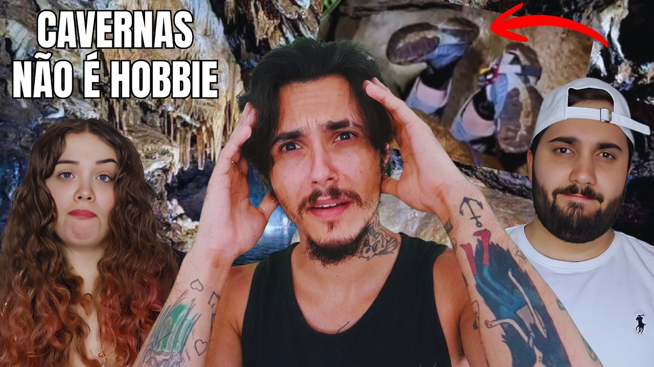 Explorar CAVERNAS não é HOBBIE é um PROBLEMA! [Pcini] - Bia e Leo