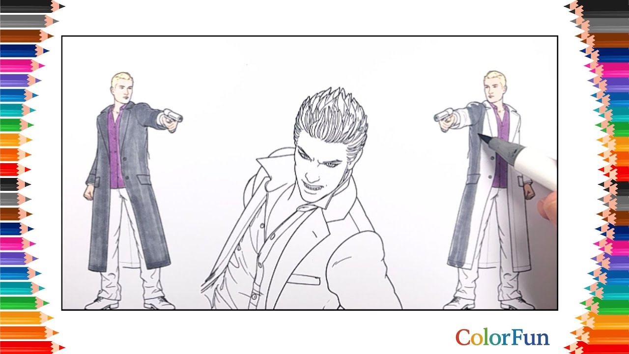 Anime Character Coloring - Kasuma Kiryu and Shinji Tanaka ASMR Coloring
