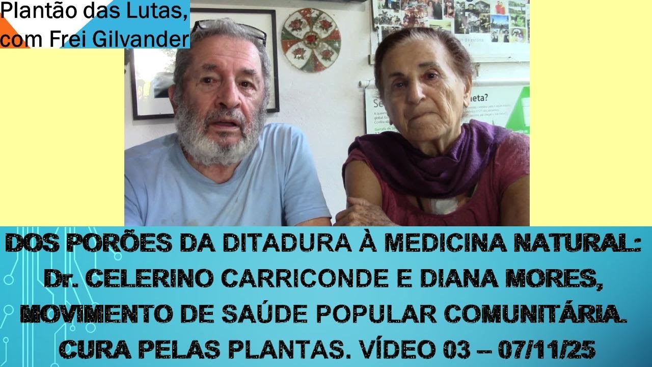 V&iacute;deo 03 - MEDICINA NATURAL com Dr. CELERINO CARRICONDE E DIANA: SA&Uacute;DE POPULAR. CURA PELAS PLANTAS