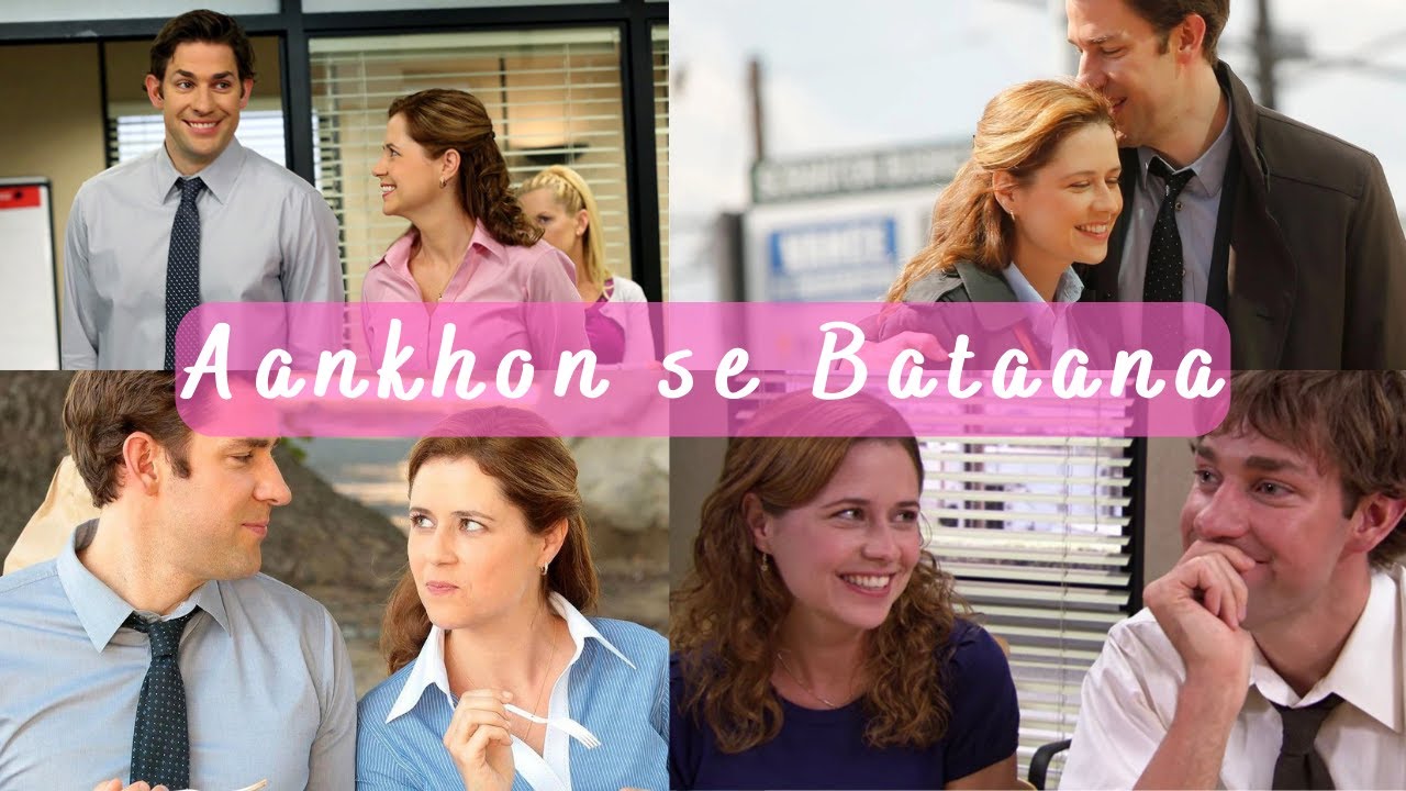 JIM AND PAM | AANKHON SE BATANA | THE OFFICE EDIT | CROSSOVER #theoffice #jim #pam