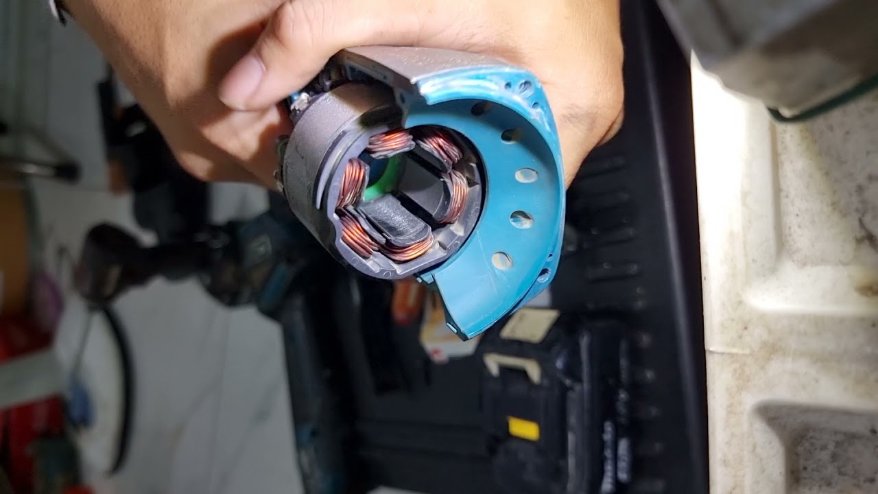 Hướng dẫn khắc phục lỗi máy mài pin Makita bị cạ ROTOR (Part 1)