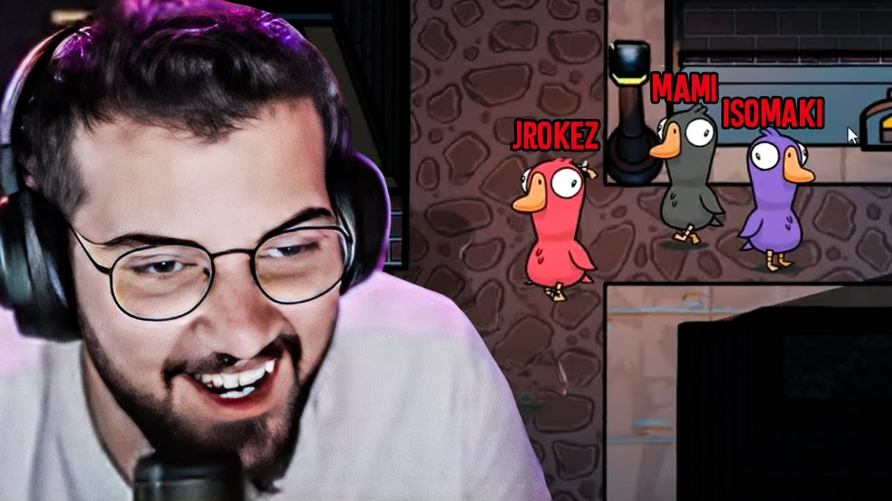 TAKLİTÇİ OLUP TÜM KATİLLERİ YAKALATTIM 😎🤫| EKİPLE BOL MAKARALI GOOSE GOOSE DUCK