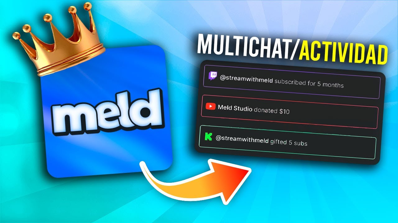 Cómo usar el Multichat y el Panel de Actividad para Multistream en Meld Studio 💬📊