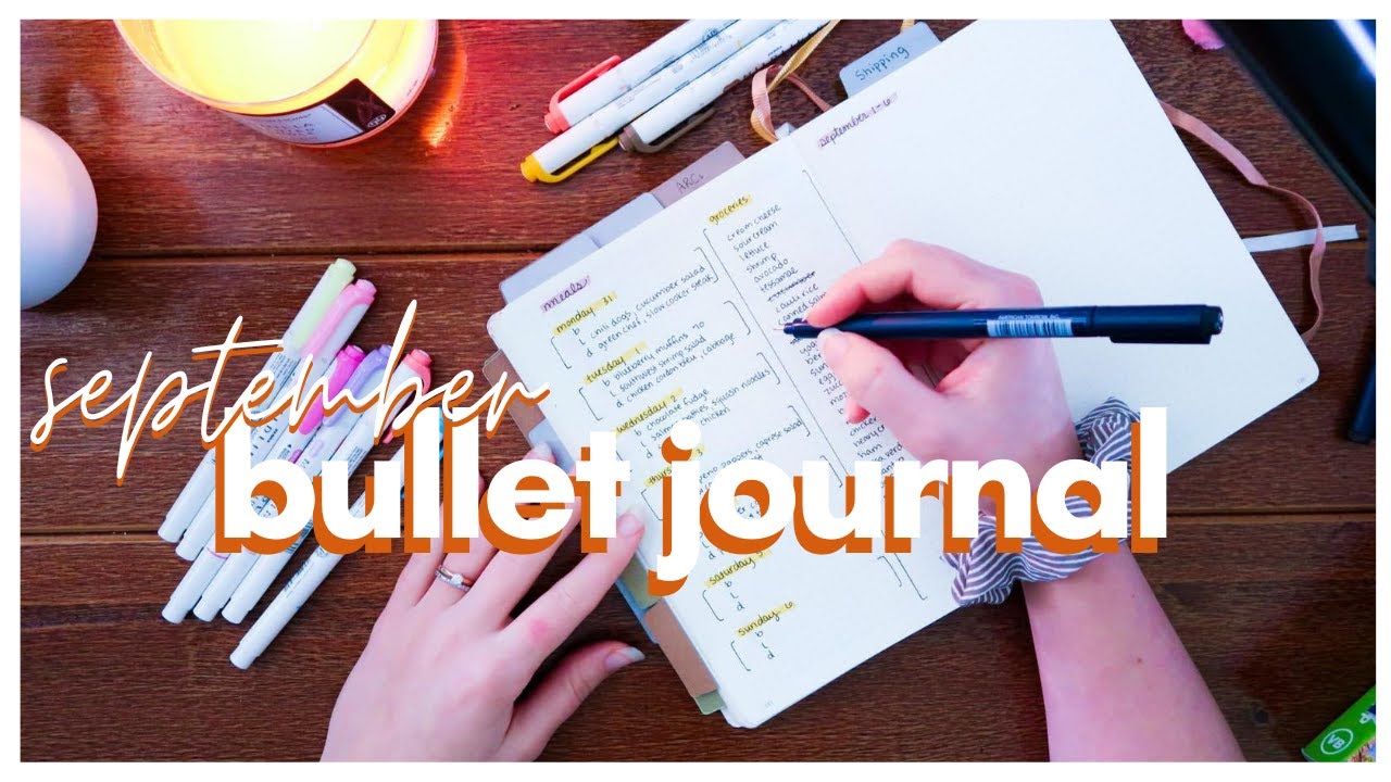 Plan With Me | September 2020 Bullet Journal | Minimalist Bujo [NO SPEND CHALLENGE spreads]