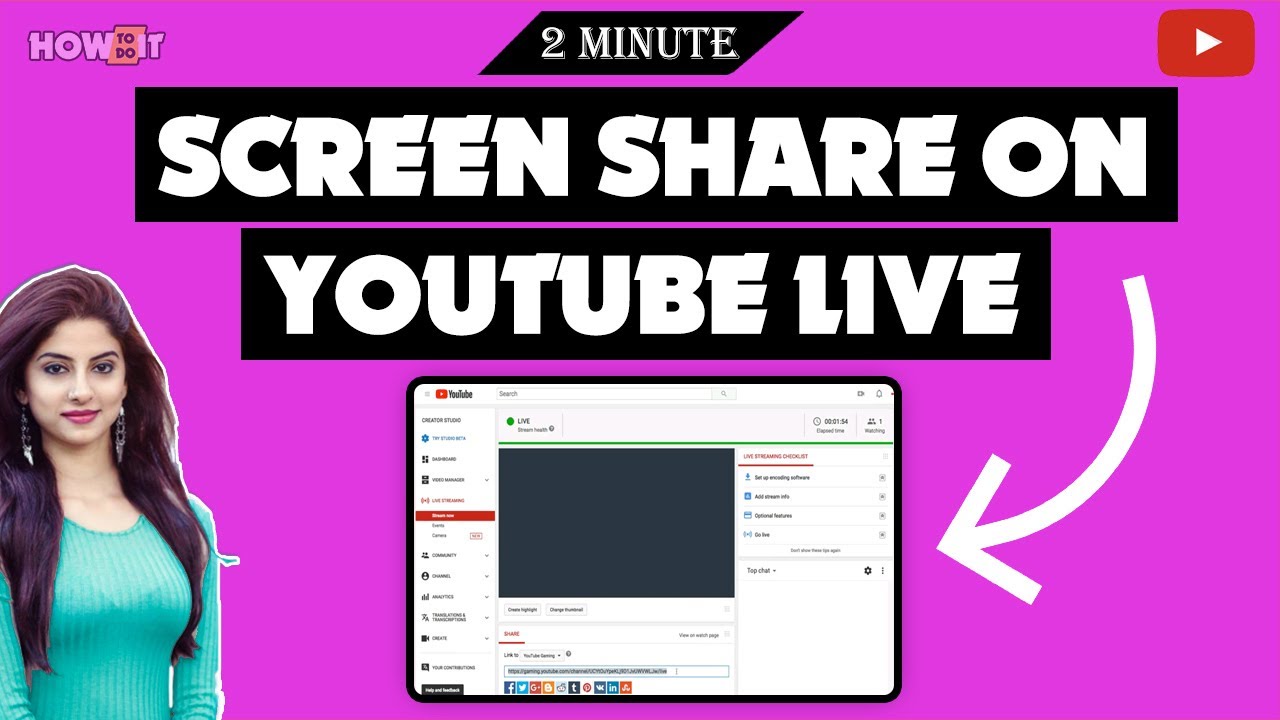 How to Screen Share on YouTube Live 2024 | Skill Wave