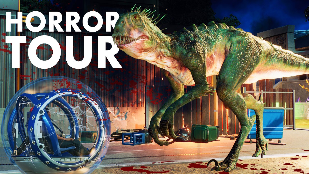 8 HORROR HABITATS in 1 TOUR | A Jurassic World Evolution 2 Halloween