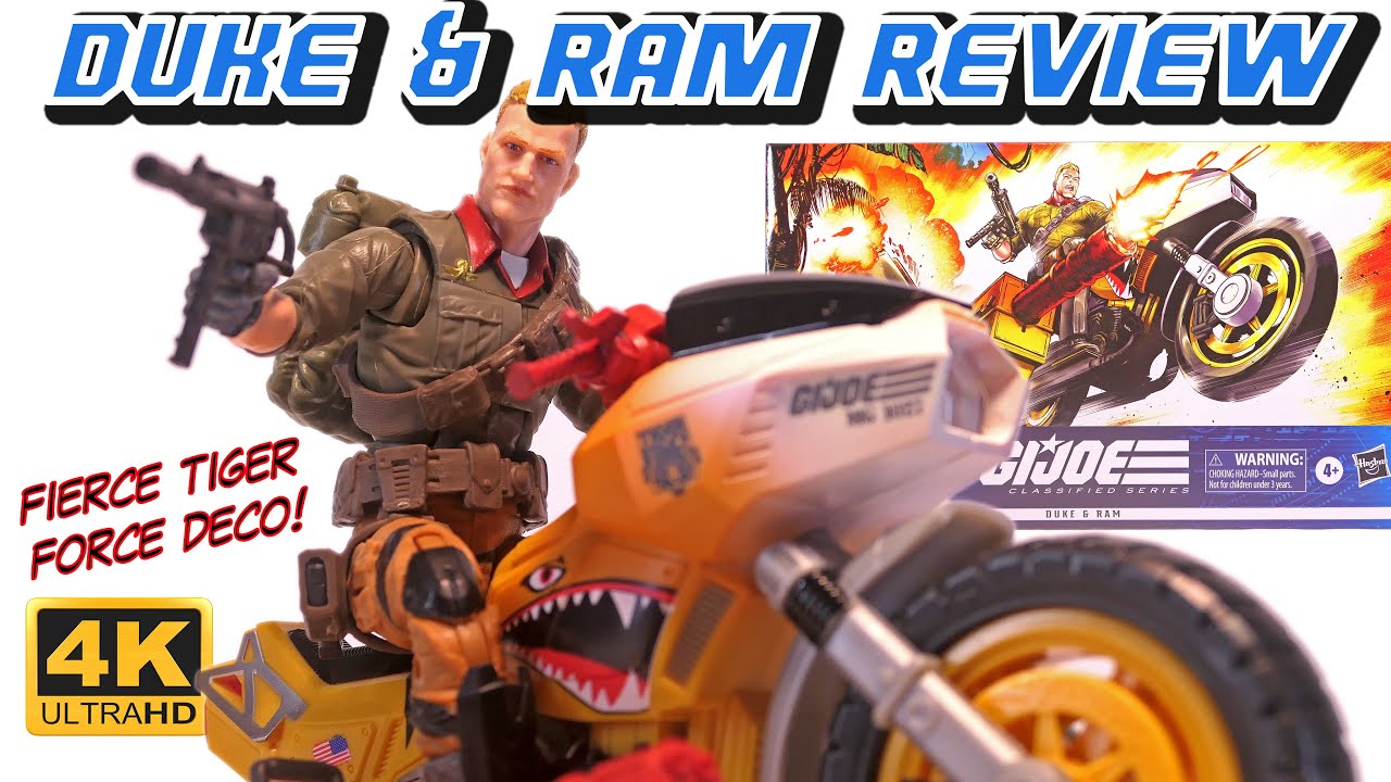 Duke and Ram Cycle Unboxing and Review G.I. Joe Classified Series Tiger Force Target Exclusive