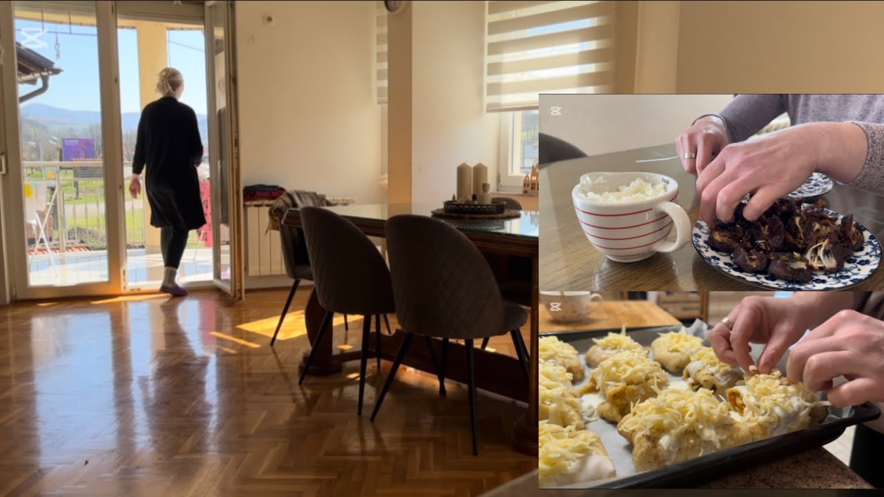 Kišni dan na selu🌿/FANTA KOLAC🌿Hurme punjene KOKOSOM🌿Praktična vecera-ukusni zamotuljci🌿DAILY LIFE🌿