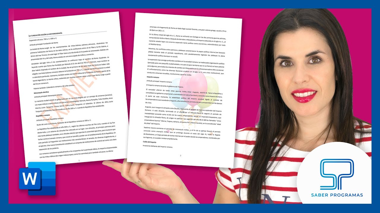 ▷ Insertar MARCA DE AGUA en Word ✅ [ en Todas o Algunas P&aacute;ginas ]