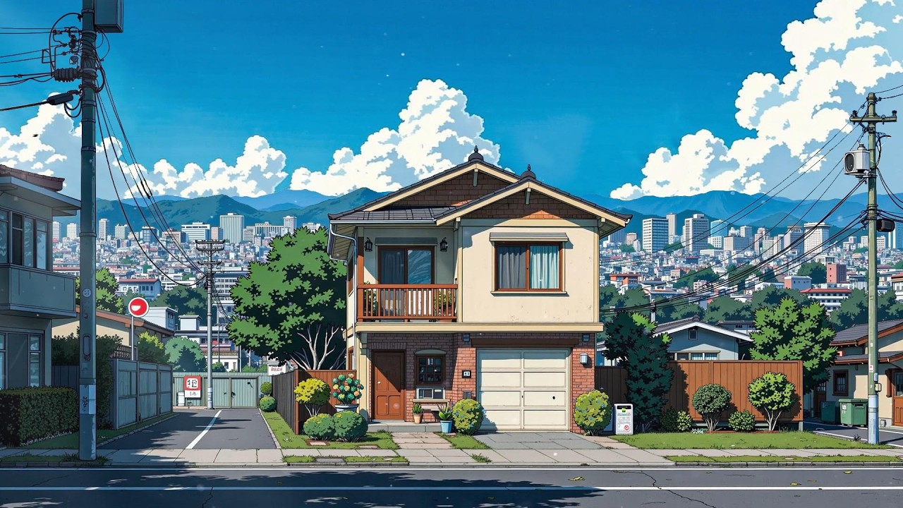 Sunny Suburban Home 🌤️ Lofi for Study & Work 🍃 Calm Daytime City Vibes