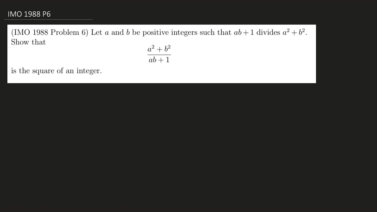 The Hardest IMO Problem