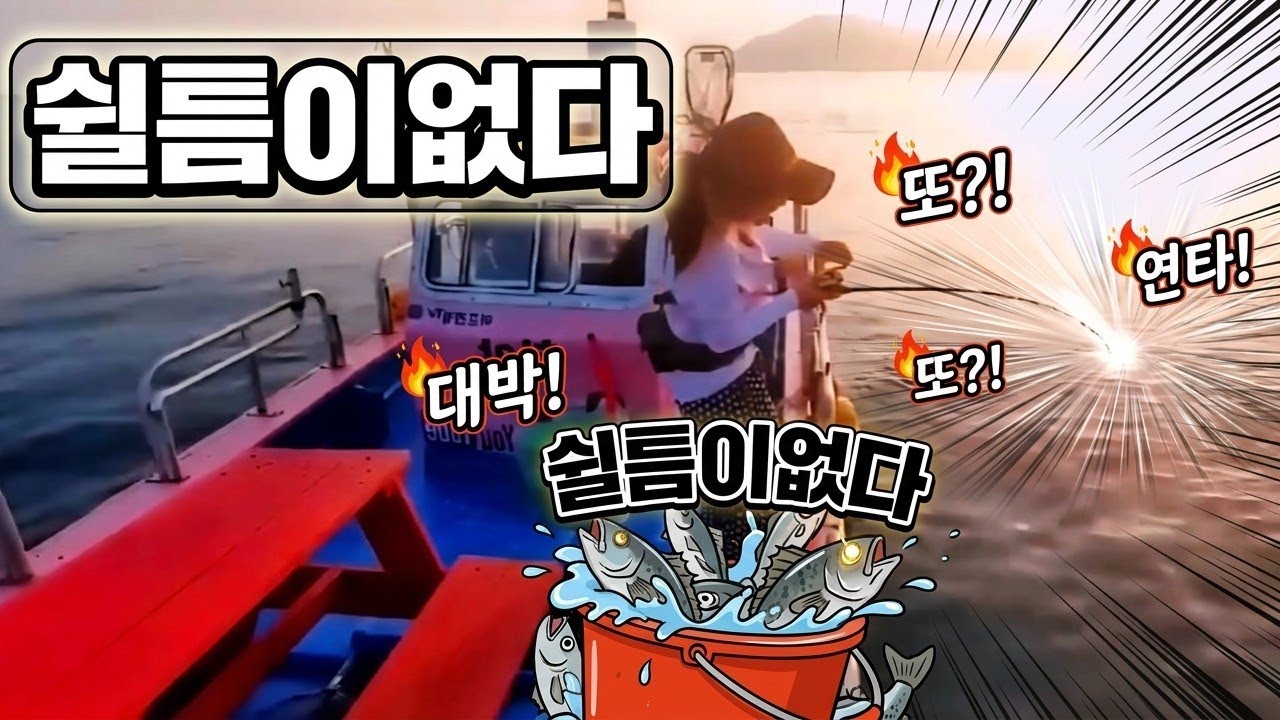 여름폭염속에서 내리기만하면  나오네?대물낚시   fishing