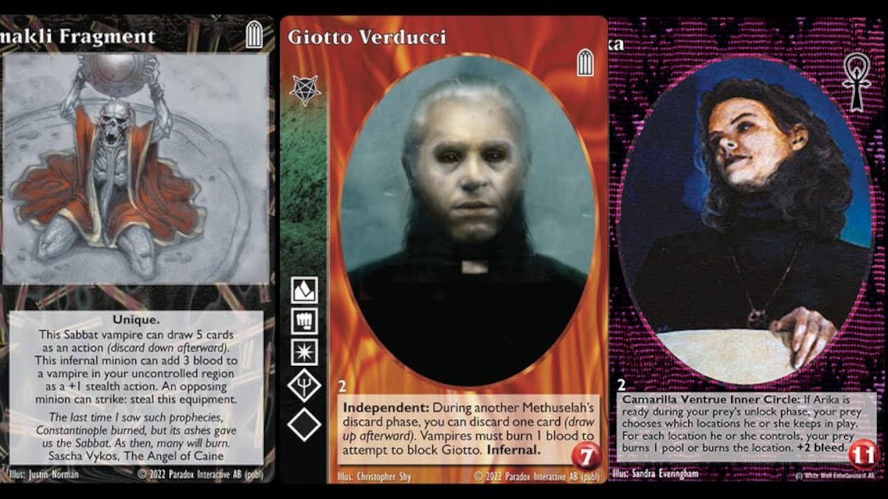 VTES Giotto Recruitment, financia vampiros grandes para obtener el control político y matar.