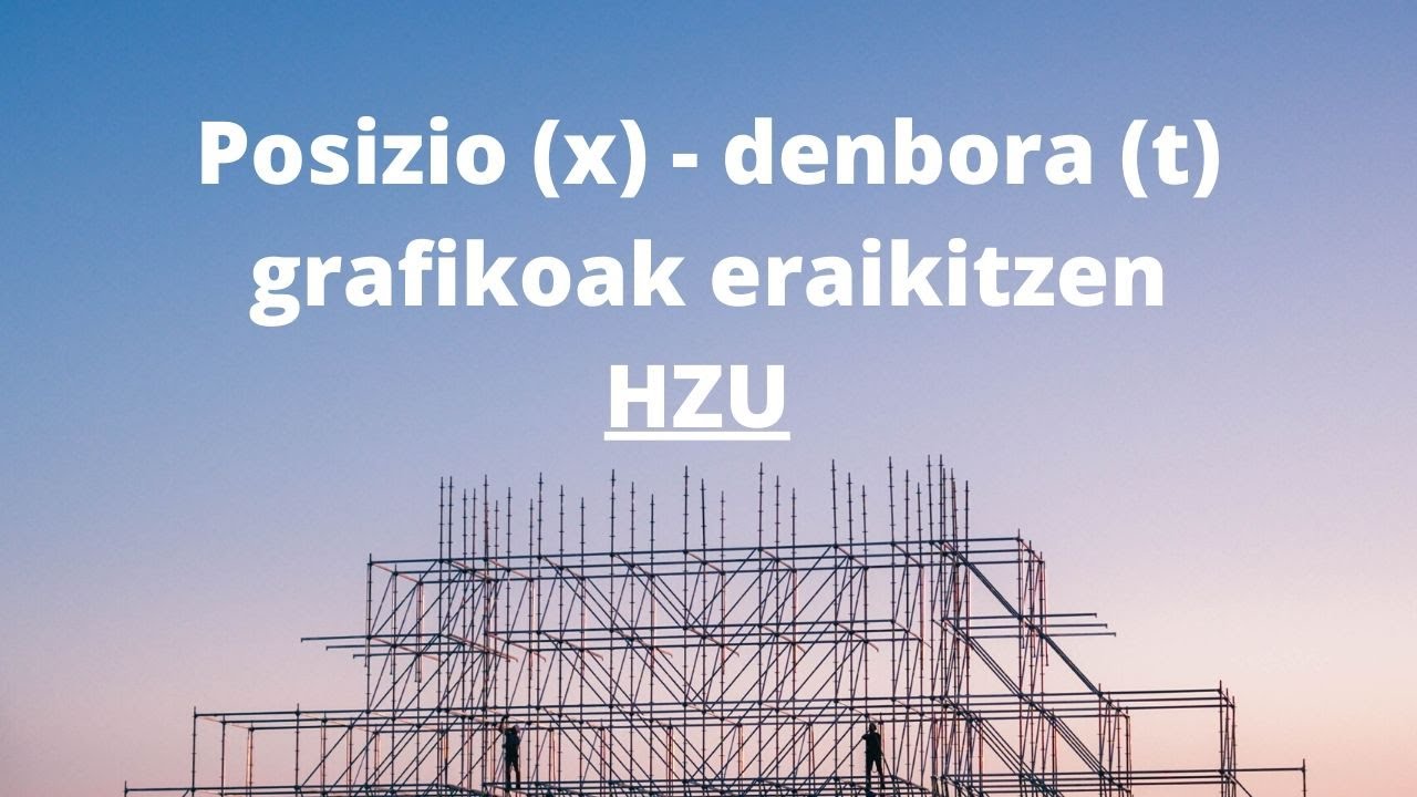 Posizio-denbora grafikoak eraikitzen (HZU)