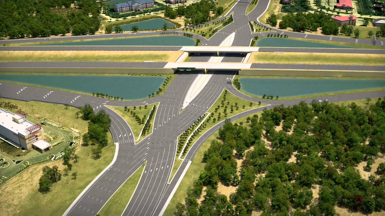 I-75/University Parkway Diverging Diamond Interchange Design - YouTube